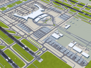 Seoul Incheon Airport 15km 3D Model