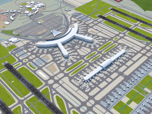 Seoul Incheon Airport 15km 3D Model