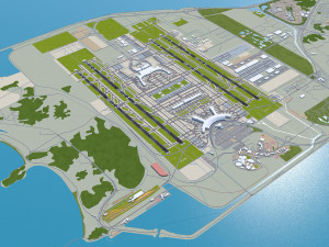 Seoul Incheon Airport 15km 3D Model