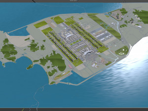 Seoul Incheon Airport 15km 3D Model