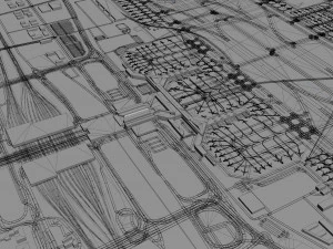 Shanghai Hongqiao International Airport 12km 3D Model