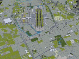 Shanghai Hongqiao International Airport 12km 3D Модель