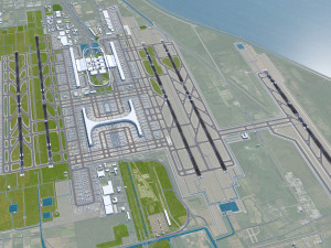 Shanghai Pudong International Airport 15km 3D Model