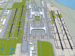 Shanghai Pudong International Airport 15km 3D Model