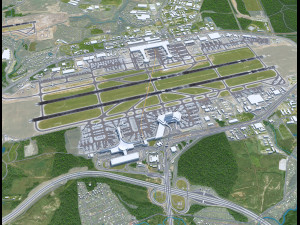 Sheremetyevo International Airport 20km 3D Model