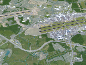 Sheremetyevo International Airport 20km 3D Model