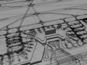 Sheremetyevo International Airport 20km 3D Model