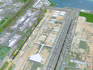 Singapore Changi Airport 10km 3D Model