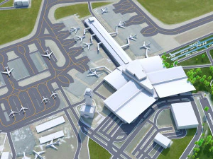 Sofia Airport 12km 3D Model