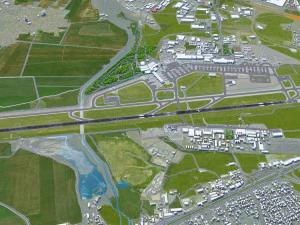 Sofia Airport 12km 3D Model