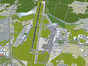 Sofia Airport 12km Model 3D