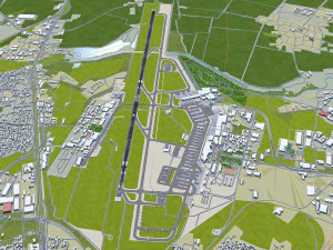 Sofia Airport 12km 3D Model