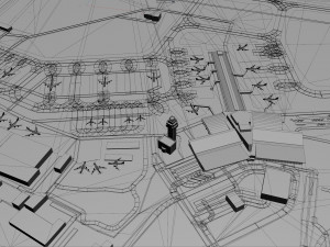 Sofia Airport 12km Model 3D