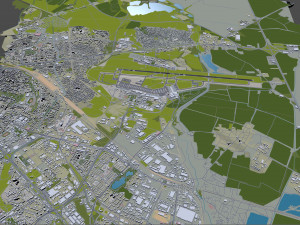 Sofia Airport 12km Model 3D