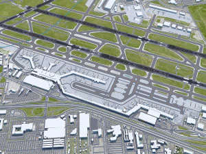 Aeroporto di St. Louis a 15 km Modello 3D