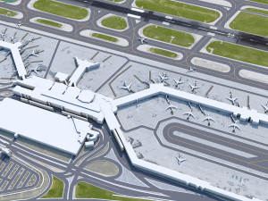 St Louis Airport 15km Modelo 3D