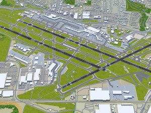 St Louis Airport 15km Modelo 3D