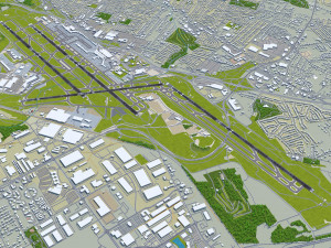 St Louis Airport 15km Modelo 3D