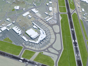 Stavanger Airport 12km 3D Model