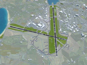 Stavanger Airport 12km 3D Model