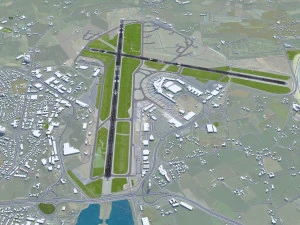 Stavanger Airport 12km 3D Model