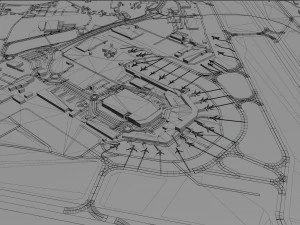 Stavanger Airport 12km 3D Model