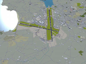 Stavanger Airport 12km 3D Model