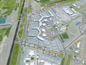 Stockholm Arlanda Airport 15km 3D Model