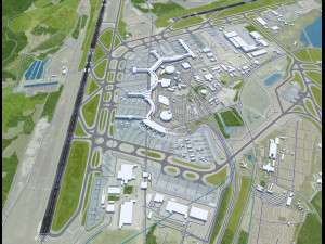 Stockholm Arlanda Airport 15km 3D Model