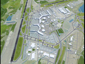 Stockholm Arlanda Airport 15km 3D Model