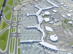 Stockholm Arlanda Airport 15km 3D Model