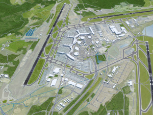 Stockholm Arlanda Airport 15km 3D Model