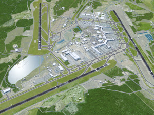 Stockholm Arlanda Airport 15km 3D Model