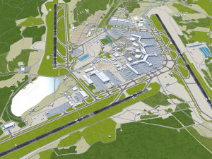 Stockholm Arlanda Airport 15km 3D Model