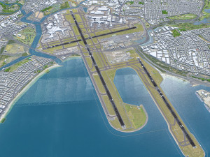 Sydney Airport 10km 3D Model