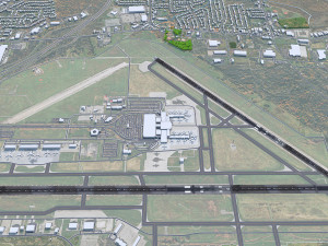Syracuse Hancock Airport 10km 3D Model
