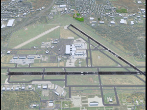 Syracuse Hancock Airport 10km 3D Модель