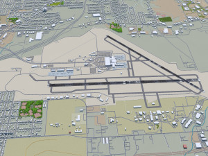 Syracuse Hancock Airport 10km 3D Модель