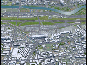Taipei Songshan Airport 5km 3D 模型