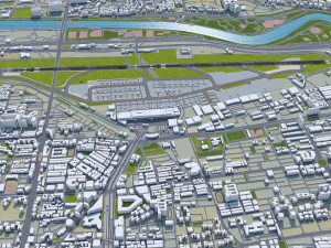 Taipei Songshan Airport 5km 3D 模型