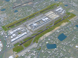 Taiwan Taoyuan Airport 10km Modelo 3D