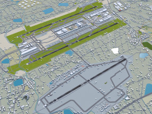 Taiwan Taoyuan Airport 10km Modelo 3D