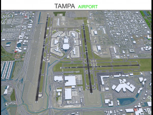 Tampa Airport 10km Modelo 3D