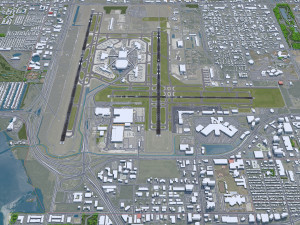 Tampa Airport 10km 3D Model