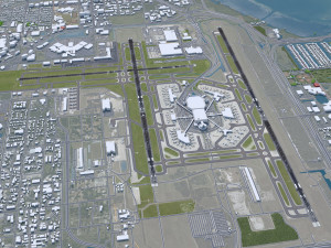 Tampa Airport 10km 3D Model