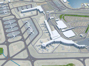Ted Stevens Anchorage Airport 20km 3D Model
