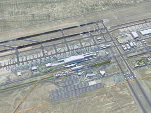 Tehran Imam Khomeini Airport 15km 3D Model