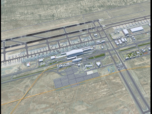 Tehran Imam Khomeini Airport 15km 3D Model