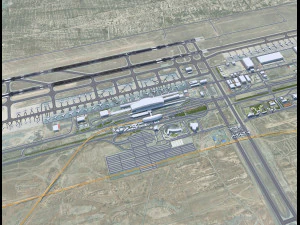 Tehran Imam Khomeini Airport 15km 3D Model