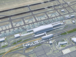 Tehran Imam Khomeini Airport 15km 3D Model